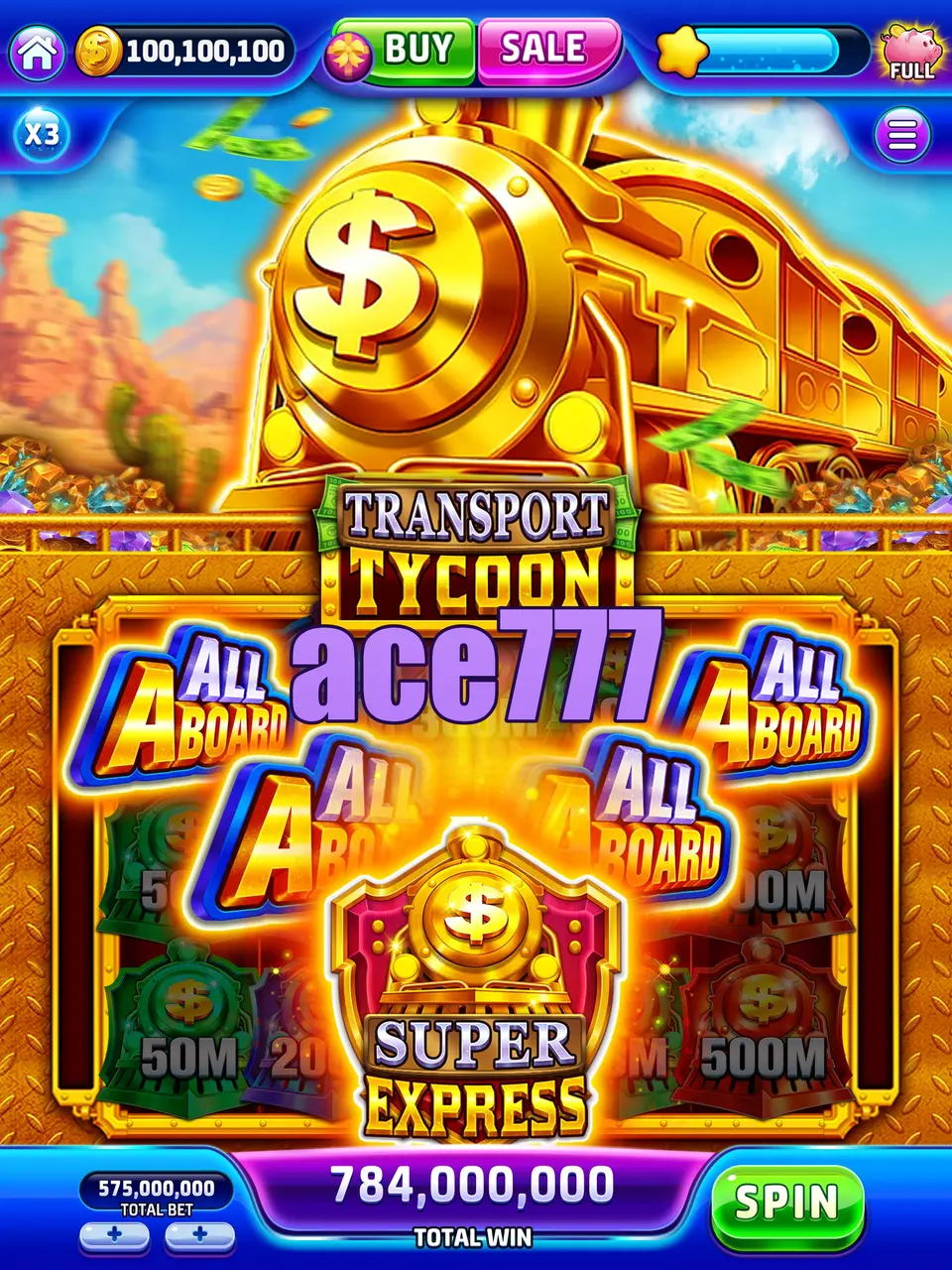 ace777 Tangkapan Layar Resmi APK